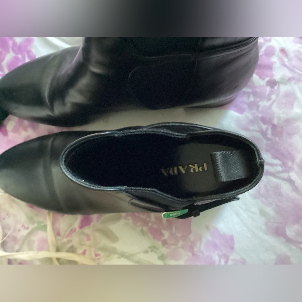 Prada Black Ankle Chelsea Ladies Boots - Picture 10 of 14